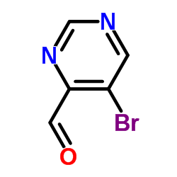 5-溴-4-嘧啶甲醛结构式