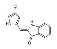 (2E)-2-[(4-chloro-1H-pyrrol-2-yl)methylidene]-1H-indol-3-one Structure