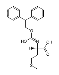 N-(9-Fluorenylmethoxycarbonyl)-L-methionine-15N结构式