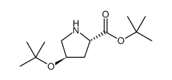 O-tert·Butyl-trans-4-hydroxy-L-prolinetert·butyl结构式