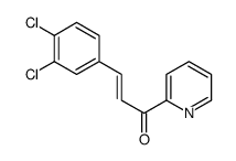 (E)-3-(3,4-dichlorophenyl)-1-pyridin-2-ylprop-2-en-1-one结构式