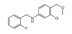 3-Chloro-N-(2-fluorobenzyl)-4-(methoxymethyl)aniline结构式