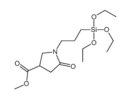 methyl 5-oxo-1-[3-(triethoxysilyl)propyl]pyrrolidine-3-carboxylate structure