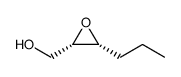 2-Oxiranemethanol, 3-propyl-, (2S,3R) Structure