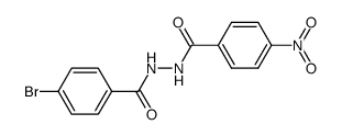 1-(p-bromobenzoyl)-2-(p-nitrobenzoyl)hydrazine Structure