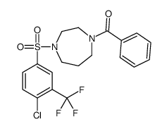 [4-[4-chloro-3-(trifluoromethyl)phenyl]sulfonyl-1,4-diazepan-1-yl]-phenylmethanone Structure