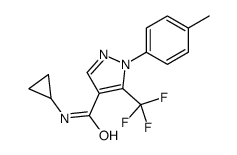 N-cyclopropyl-1-(4-methylphenyl)-5-(trifluoromethyl)pyrazole-4-carboxamide Structure