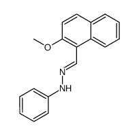 1-((2-methoxynaphthalen-1-yl)methylene)-2-phenylhydrazine Structure