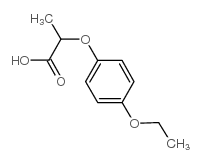 2-(4-乙氧基-苯氧基)-丙酸结构式