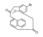 6-bromo-9-methoxy(1,4)naphthaleno[3.3]metacyclophane-2,11-dione结构式