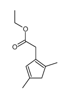 <2,4-Dimethyl-cyclopentadien-(1,4)-yl>-essigsaeure-ethylester Structure