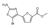 2-amino-5-bromo-4-[2-(5-methoxycarbonyl)furanyl]thiazole Structure