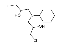 bis-(3-chloro-2-hydroxy-propyl)-cyclohexyl-amine Structure