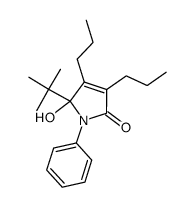3,4-dipropyl-1-phenyl-5-tert-butyl-5-hydroxypyrrol-2(5H)-one Structure
