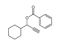 BENZOIC ACID, 1-CYCLOHEXYL-2-PROPYN-1-YL ESTER structure