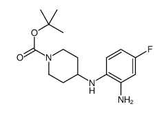 tert-Butyl 4-(2-amino-4-fluorophenylamino)piperidine-1-carboxylate Structure