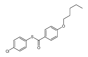 S-(4-chlorophenyl) 4-pentoxybenzenecarbothioate Structure