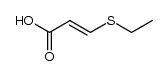 trans-β-Ethylthioacrylic acid结构式
