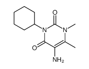 5-amino-3-cyclohexyl-1,6-dimethyl-1H-pyrimidine-2,4-dione Structure