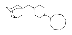 1-(1-adamantylmethyl)-4-cyclooctylpiperazine结构式