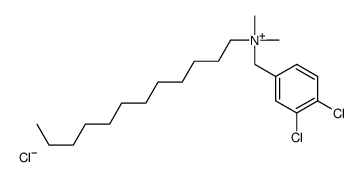(3,4-dichlorobenzyl)dodecyldimethylammonium chloride Structure