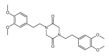 1,4-bis[2-(3,4-dimethoxyphenyl)ethyl]piperazine-2,5-dione结构式