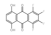 1,2,3,4-四氟-5,8-二羟基蒽并醌结构式