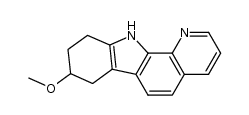 8-methoxy-7,8,9,10-tetrahydro-11H-pyrido[2,3-a]carbazole结构式