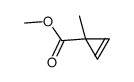 methyl 1-methylcycloprop-2-ene-1-carboxylate结构式