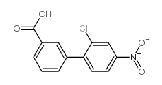 3-(2-Chloro-4-nitrophenyl)benzoic acid结构式