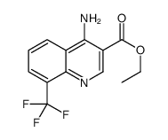 4-Amino-8-(trifluoromethyl)quinoline-3-carboxylic acid ethyl ester结构式