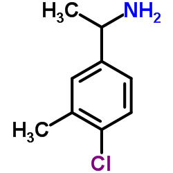 1-(4-Chloro-3-methylphenyl)ethanamine结构式