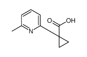 1-(6-methylpyridin-2-yl)cyclopropane-1-carboxylic acid结构式