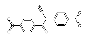2,3-bis-(4-nitro-phenyl)-3-oxo-propionitrile Structure