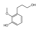 3-(3-hydroxypropyl)-2-methoxyphenol结构式