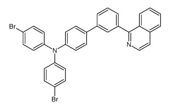 N,N-bis(4-bromophenyl)-4-(3-isoquinolin-1-ylphenyl)aniline Structure