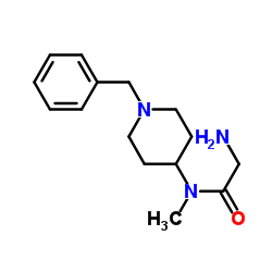 N-(1-Benzyl-4-piperidinyl)-N-methylglycinamide结构式