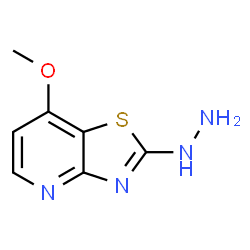 Thiazolo[4,5-b]pyridin-2(3H)-one, 7-methoxy-, hydrazone (9CI) Structure