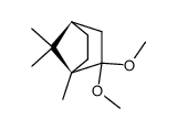 Bicyclo2.2.1heptane, 2,2-dimethoxy-1,7,7-trimethyl-, (1R,4R)-结构式