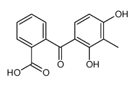 2-(2,4-dihydroxy-3-methylbenzoyl)benzoic acid结构式