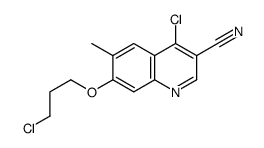 4-氯-7-(3-氯丙氧基)-6-甲基-3-喹啉甲腈结构式