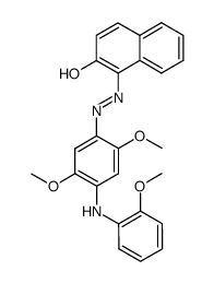 1-[2,5-Dimethoxy-4-(2-methoxy-phenylamino)-phenylazo]-naphthalen-2-ol Structure