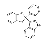 3-(2-phenylbenzo[d][1,3]oxathiol-2-yl)-1H-indole结构式