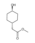 trans methyl 4-hydroxycyclohexylacetate Structure