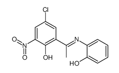 4-CHLORO-2-[1-[(2-HYDROXYPHENYL)IMINO]ETHYL]-6-NITRO-PHENOL picture