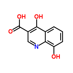 4,8-二羟基-3-喹啉羧酸结构式