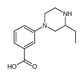 3-(3-ethylpiperazin-1-yl)benzoic acid Structure