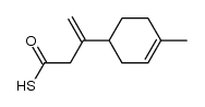 4-methyl-β-methylene-3-cyclohexene-1-propanethioic acid结构式