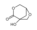 3,6-Dioxabicyclo3.2.1octan-2-one, 1-hydroxy-, (1R)- Structure