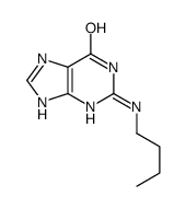 2-(butylamino)-3,7-dihydropurin-6-one Structure